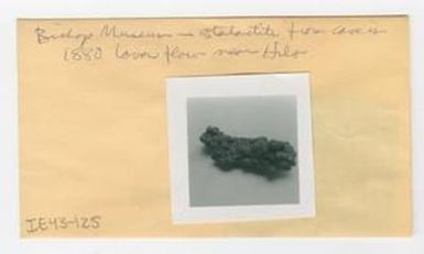 [Stalactite in Hawaii, envelope IE43-125]