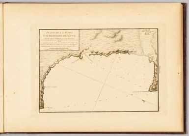 Plano de la rada y surgidero de Xavia.