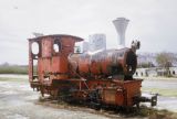 Northern Mariana Islands, old train engine in Sugar King Park on Saipan Island