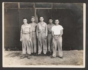 [Five Soldiers Posing for Camera On Saipan]