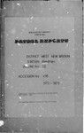 Patrol Reports. West New Britain District, Kandrian, 1972 - 1973