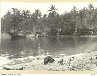 FINSCHHAFEN AREA, NEW GUINEA, 1944-03-20. A SECTION OF THE PANORAMA VIEWING LAUNCH JETTY COVE