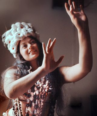 Pacific Island dancer, Auckland, 1973