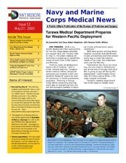 Navy and Marine Corps Medical News Issue 12, May 27, 2005