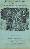 Bulletin de la Société des Études Océaniennes numéro 121