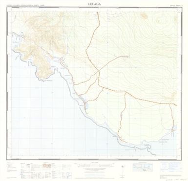 Western Samoa topographical map 1:20,000: Lefaga (Sheet 21)