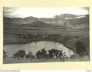 DUMPU, NEW GUINEA. 1944-04-20. THE CAMP SITE OF HEADQUARTERS 15TH FIELD COMPANY, ROYAL AUSTRALIAN ENGINEERS, ALONGISDE A NATURAL SWIMMING POOL WITHIN THE AREA OF HEADQUARTERS 15TH INFANTRY BRIGADE. ..