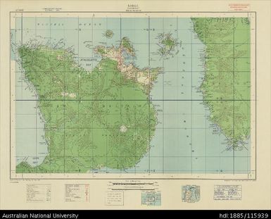 Papua New Guinea, New Britain, Rabaul, 4 Mile Strategic series, 1943, 1:253 440