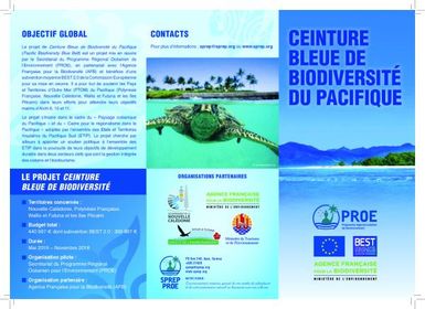 CEINTURE BLEUE DE BIODIVERSITÉ DU PACIFIQUE.