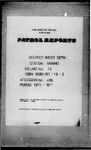 Patrol Reports. West Sepik District, Vanimo, 1970 - 1971