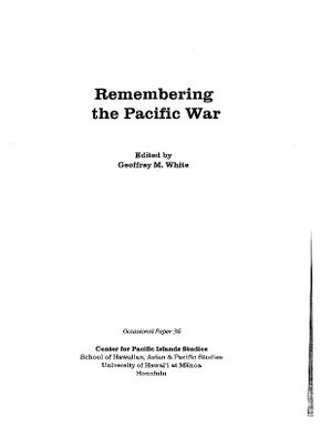 Remembering the Pacific War