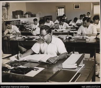 People working in an office