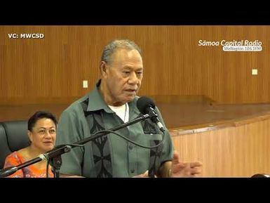 Saunoaga fa’alā’ei’au ‘a le Afioga ‘i le Minisita Hon. Lagaaia Tiaituau Tufuga - 3 FEB 2025