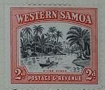 Stamp: Western Samoan Two Pence