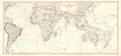 Atlantic and Indian Oceans with the western portion of Pacific Ocean : compiled from the latest government surveys / Hydrographic Office