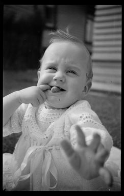 Margaret Hare as an infant