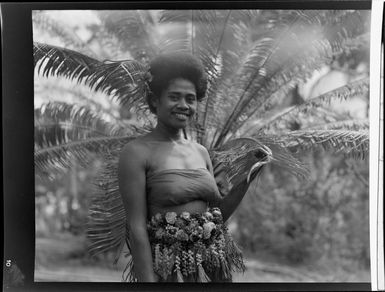 Unidentified young Fijian woman, Ba, Fiji