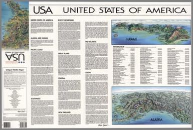 USA United States of America. (Text) (Tourist Information.)