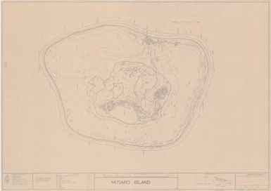 Mitiaro Island / mapped in 1975 by Photogrammetric Branch, H.O. Dept. of Lands & Survey