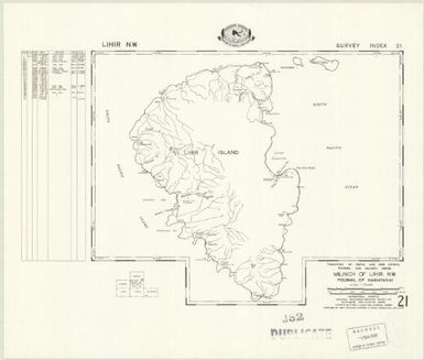 Milinch of ... : fourmil of ... (21 - Fourmil of Namatanai - Milinch of Lihir NW)