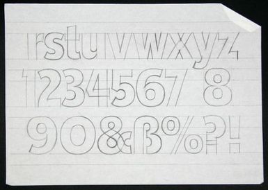 Churchward Legible Exbold Condensed 2002 Sketch