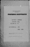 Patrol Reports. Morobe District, Wau, 1968 - 1969