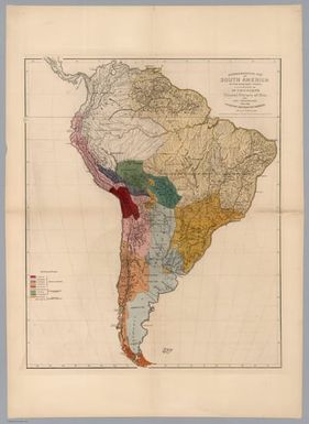 Ethnographical Map of South America, in the Earliest Times, Illustrative of Dr. Pritchard's Natural History of Man and His Researches into the Physical History of Mankind. Second Edition - 1861.