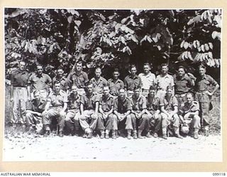 TOROKINA, BOUGAINVILLE. 1945-11-28. PERSONNEL OF 2 PLATOON, 2/1 GUARD REGIMENT, ATTACHED HQ 23 INFANTRY BRIGADE. (FOR IDENTIFICATION OF 21 NAMED PERSONNEL REFER TO PROVISIONAL CAPTION OR NAME ..