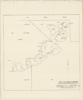 P.N.G. sub-provincial boundaries (Sheet East New Britain province)