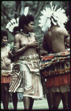 Decorative dancing at the Independence Day Celebration (3) : Port Moresby, Papua New Guinea, 1975 / Terence and Margaret Spencer