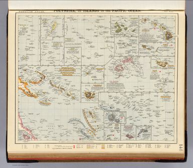 Polynesia, or Islands of the Pacific Ocean. Letts's popular atlas. Letts, Son & Co. Limited, London. (1883)
