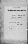 Patrol Reports. New Ireland District, Kavieng, 1954 - 1955