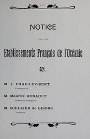 Notice sur les établissements français de l'Océanie