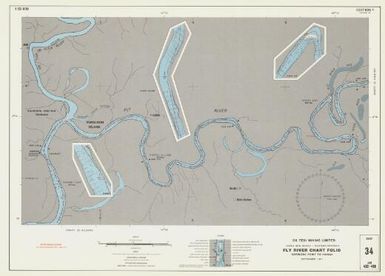 Fly River chart folio Korimoro Point to Kiunga navigation charts : hydrographic survey of the Fly River, Papua New Guinea - Western Province (34)