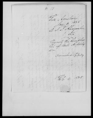 Abercrombie, J J - State: Hawaii - Year: 1835 - File Number: A10
