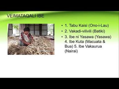Na Veimataqali Ibe E Viti Fijian (FIJIAN VERSION)