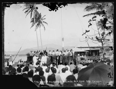 Oath of allegiance ceremony on the Mulinu'u Peninsula, Upolu