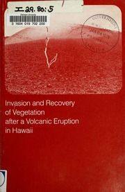 Invasion and Recovery of Vegetation after a Volcanic Eruption in Hawaii