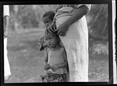 A close-up portrait of local Tongan children, Tonga