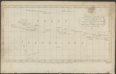 A chart of the islands discovered in the neighborhood of Otaheite in the course of several voyages round the world made by the Capns. Byron, Wallis, Carteret & Cook in the years 1765, 1767, 1769 / Conder, sc