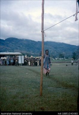 Woman coming to vote