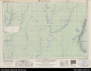 Indonesia, New Guinea, Tanahmerah, Series: T504, Sheet SB 54-10, 1965, 1:250 000