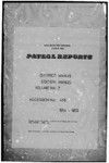 Patrol Reports. Manus District, Manus, 1954 - 1955