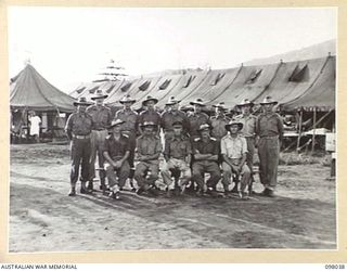 RABAUL, NEW BRITAIN. 1945-10-17. OFFICERS OF 105 CASUALTY CLEARING STATION