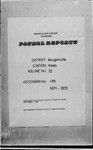 Patrol Reports. Bougainville District, Kieta, 1971 - 1972