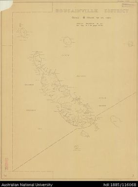 Papua New Guinea, Bougainville District, 1955, 1:506 880