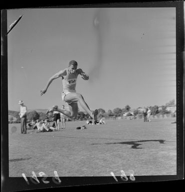 Fijian athlete at Lower Hutt competition