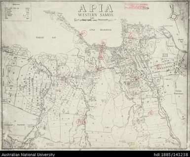 Samoa, Upolu, Apia - Western Samoa, 1945, 1:63 360