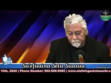 Evening Session with Su'efuaina Setu Suasua. 2/10/20