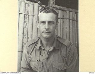MILNE BAY, NEW GUINEA, 1944-01-11. NX15809 WARRANT OFFICER II G.D. HAWKES, DETACHMENT Z FIELD SECURITY SECTION, ATTACHED TO THE MILNE BAY BASE SUB AREA